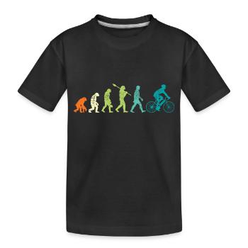 E Bikes E Bike Retro - Kinder Premium Bio T-Shirt - Schwarz - Vorne
