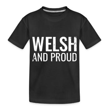 Gallois et fier Pays de Galles Walisisch Waliser - T-shirt bio Premium Enfant - noir - Devant