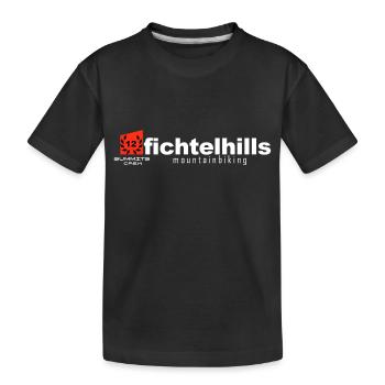 Laurel Fichtelhills 12 Summits Équipage - T-shirt bio Premium Enfant - noir - Devant