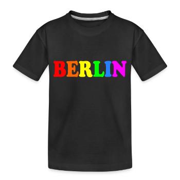 Berlin - Kinder Premium Bio T-Shirt - Schwarz - Vorne
