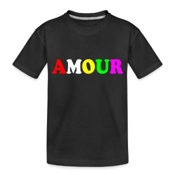 Amour - T-shirt bio Premium Enfant - noir - Devant