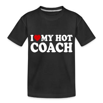 I love my coach - T-shirt bio Premium Enfant - noir - Devant
