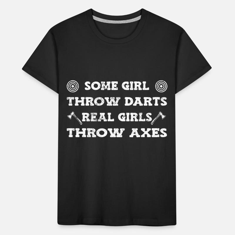 Axe throw axe throwing Kids' Premium Organic T-Shirt