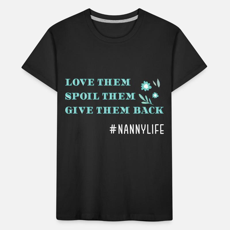 Nanny Babysitterin Tagesmutter Kinder Premium Bio T-Shirt