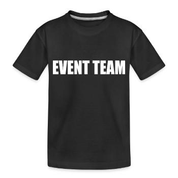 Event team - Kinder Premium Bio T-Shirt - Schwarz - Vorne