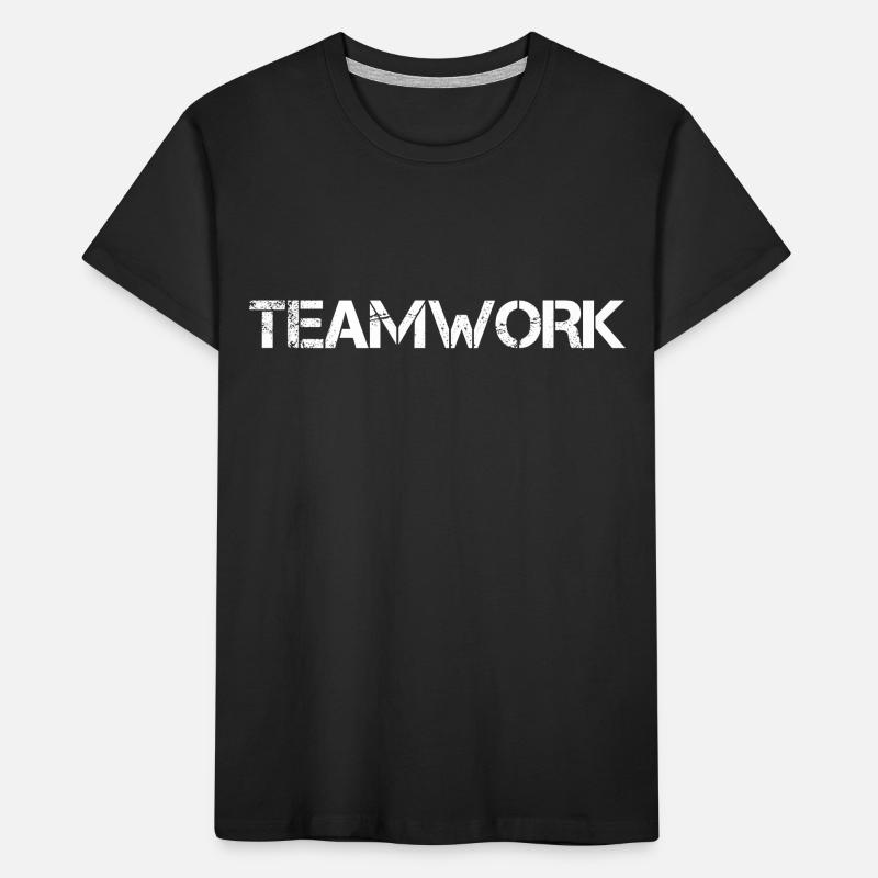 Teamwork Teamarbeit Teamgeist Kinder Premium Bio T-Shirt
