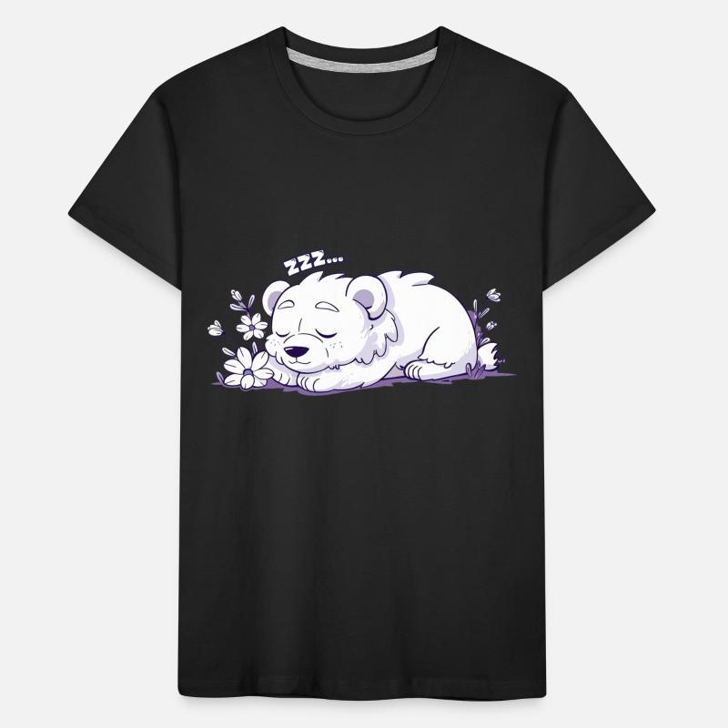Sleeping Bear - Sticker Kids' Premium Organic T-Shirt