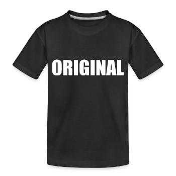 Original - Kinder Premium Bio T-Shirt - Schwarz - Vorne