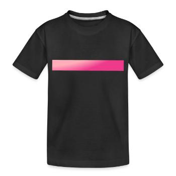 Barres dégradées roses - T-shirt bio Premium Enfant - noir - Devant