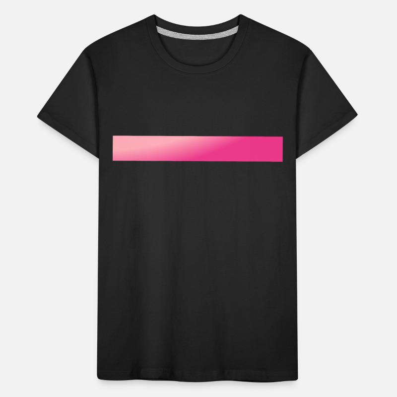 Pink Gradient Bars Kids' Premium Organic T-Shirt