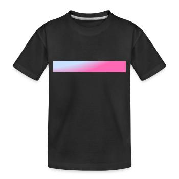Barres Dégradé Bleu & Rose - T-shirt bio Premium Enfant - noir - Devant