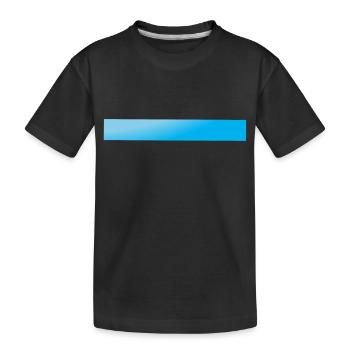 Ice Blue Gradient Bars - Kids' Premium Organic T-Shirt - black - Front