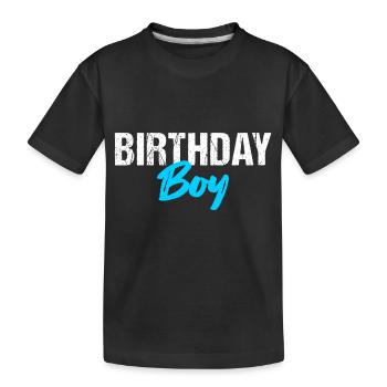 Birthday Boy - Kids' Premium Organic T-Shirt - black - Front