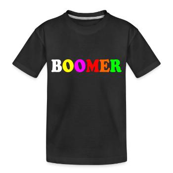 Boomer - Kinder Premium Bio T-Shirt - Schwarz - Vorne
