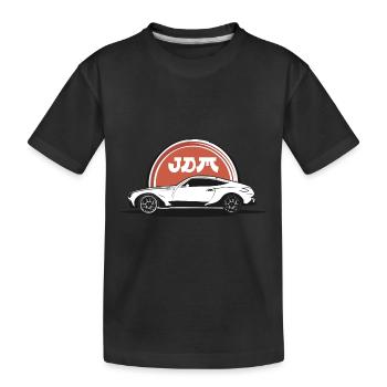 JDM Japan Motorsport Tuning Auto Drift Tuner Car - Kids' Premium Organic T-Shirt - black - Front