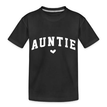 Auntie Love Heart Design pour la connexion familiale - T-shirt bio Premium Enfant - noir - Devant