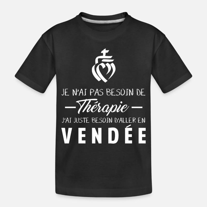 Thérapie Vendée - T-shirt bio Premium Enfant - noir
