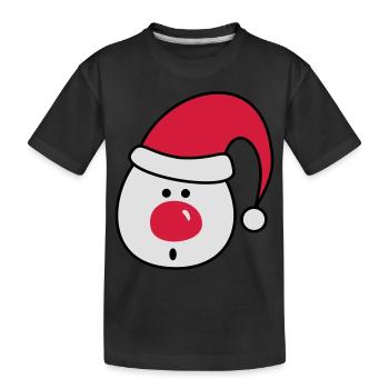 Nikolaus - Kinder Premium Bio T-Shirt - Schwarz - Vorne