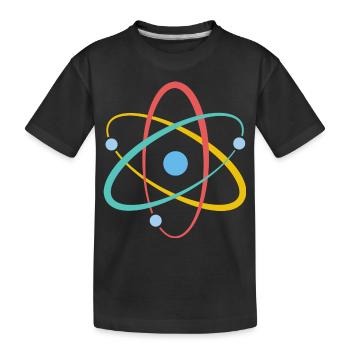 Physique Atome Physicien Cadeau - T-shirt bio Premium Enfant - noir - Devant