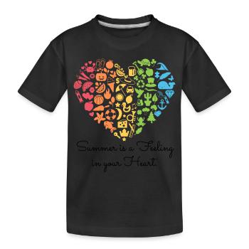 Sensation de buzzer - texte noir - T-shirt bio Premium Enfant - noir - Devant