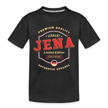 Jena Allemagne City Font Vintage Rétro - T-shirt bio Premium Enfant - noir - Devant