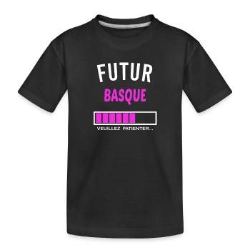 futur Basque - T-shirt bio Premium Enfant - noir - Devant