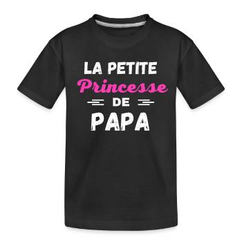 La petite Princesse de papa - T-shirt bio Premium Enfant - noir - Devant