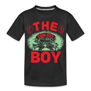LE GARÇON LE PLUS COOL DRÔLE - T-shirt bio Premium Enfant - noir - Devant