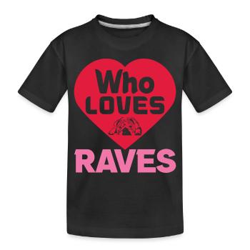 QUI AIME LES RAVES DRÔLES - T-shirt bio Premium Enfant - noir - Devant