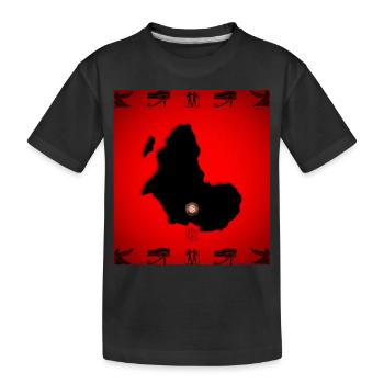 Africa maat oeil osiris rouge et noir - T-shirt bio Premium Enfant - noir - Devant