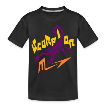scorpion stylisé - T-shirt bio Premium Enfant - noir - Devant