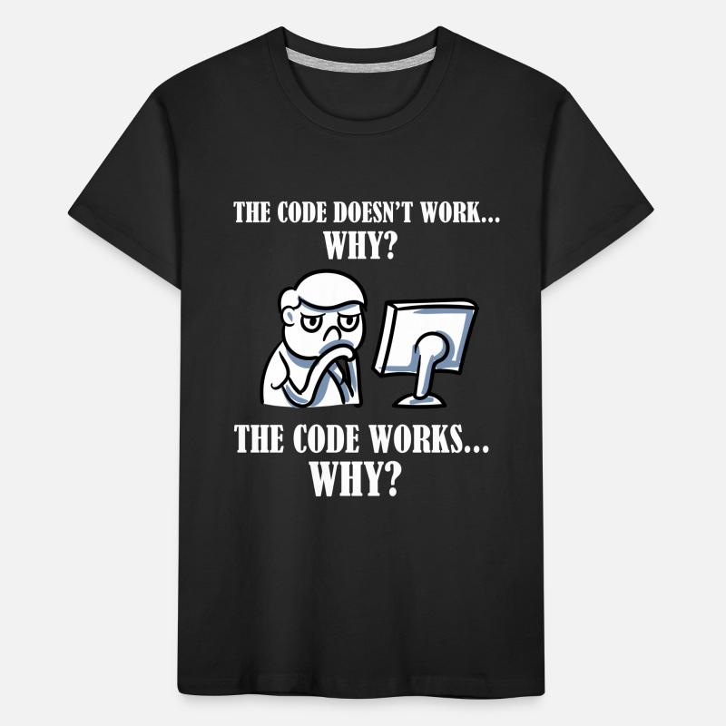 The Code Informatiker Programmierer Computer Admin Kinder Premium Bio T-Shirt