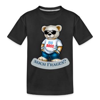 Teddy's Big Kids - Coole Fashion - Kids' Premium Organic T-Shirt - black - Front