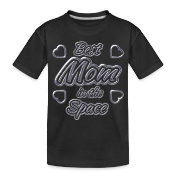 Mother's Day 1 - Kids' Premium Organic T-Shirt - black - Front