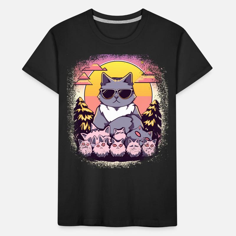 joke pet big cat gift idea statement avocados gift Kinder Premium Bio T-Shirt