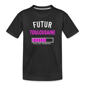 futur Toulousaine - T-shirt bio Premium Enfant - noir - Devant