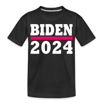 Joe biden 2024 - Kinder Premium Bio T-Shirt - Schwarz - Vorne