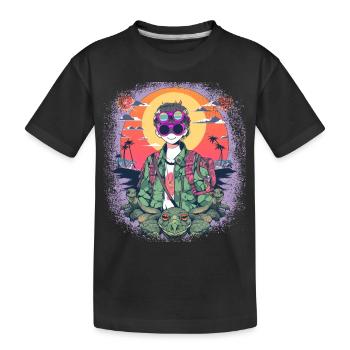 Idée cadeau bday anniversaire geek cadeau heureux cadeau cadeau - T-shirt bio Premium Enfant - noir - Devant