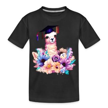 Certificat de fin d’études en alpaga - T-shirt bio Premium Enfant - noir - Devant