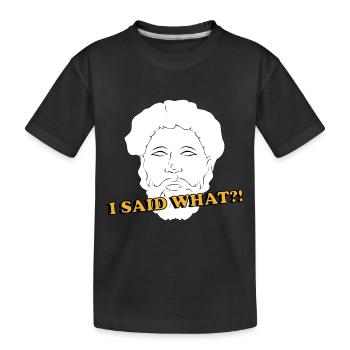 Philosophie Lehrer Poesie Wissenschaft Sokrates - Kinder Premium Bio T-Shirt - Schwarz - Vorne