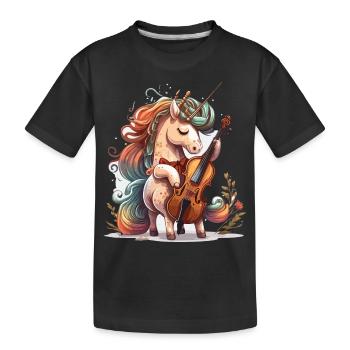 Symphonie dans les étoiles - T-shirt bio Premium Enfant - noir - Devant