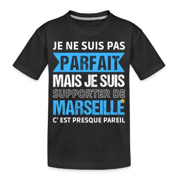 Supporter de Marseille cadeau pour Marseillais - T-shirt bio Premium Enfant - noir - Devant