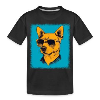dogwalking anniversaire mammifère citation blagues de geek - T-shirt bio Premium Enfant - noir - Devant