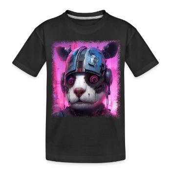 Cadeau Funky Flower Power Global Peace Happy Peace - T-shirt bio Premium Enfant - noir - Devant