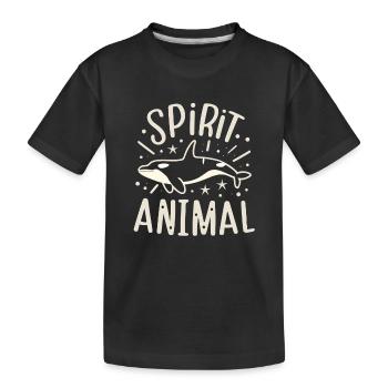 Orque Épaulard animal - T-shirt bio Premium Enfant - noir - Devant