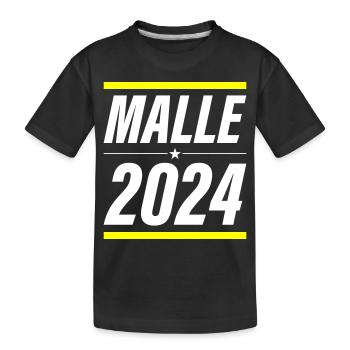 Malle 2024 - Kids' Premium Organic T-Shirt - black - Front