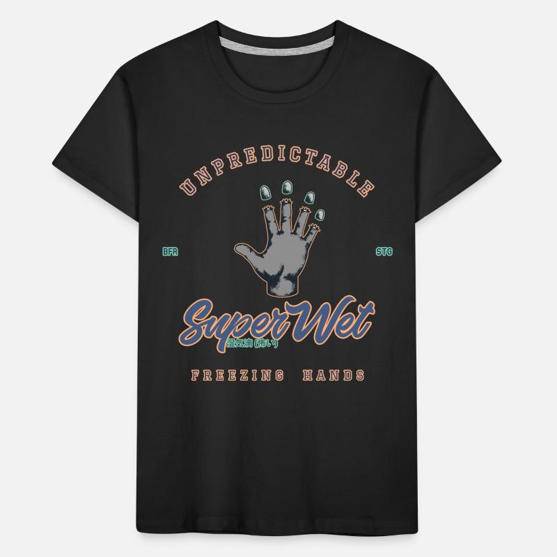 Unpredictable freezing hands (Clean Style) Kids' Premium Organic T-Shirt