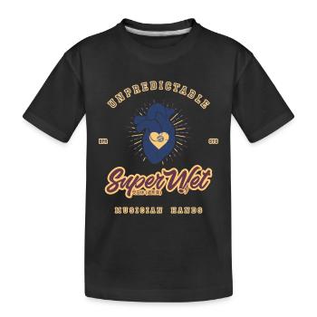 Unberechenbare Musikerhände βB (sauberer Stil) - Kinder Premium Bio T-Shirt - Schwarz - Vorne