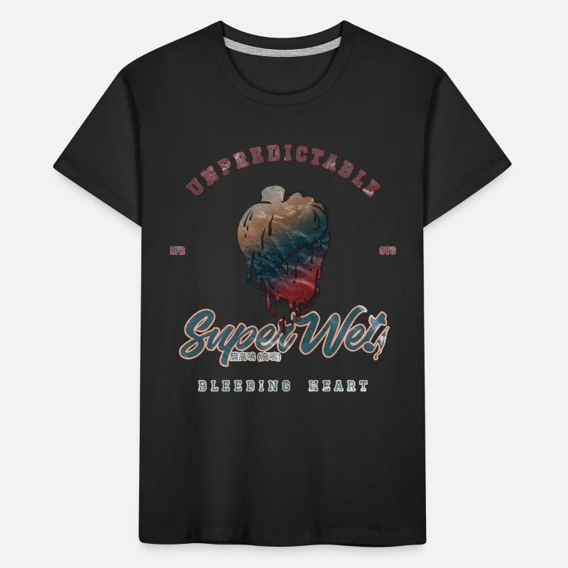 Unpredictable bleeding heart (weathered) Kids' Premium Organic T-Shirt