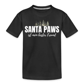 Dog Dogs Christmas - Funny Christmas Saying - Kids' Premium Organic T-Shirt - black - Front